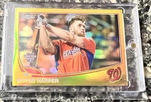 2013 Topps Chrome Update Series Bryce Harper /250 Gold Refractor #mb-30 - Picture 1 of 2