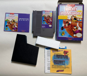 Mickey Mousecapade 🐭 Complete Nintendo Nes CIB Rare Misprint variant w/inserts