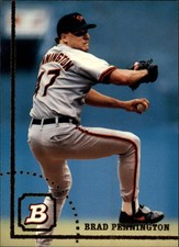 1994 Bowman Baltimore Orioles Baseball Card #243 Brad Pennington