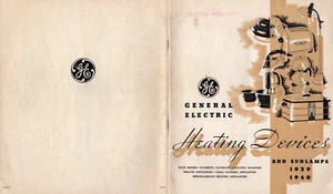 Heating Devices & Sunlamps 1939-40 General Electric Booklet Photos Features - Picture 1 of 8