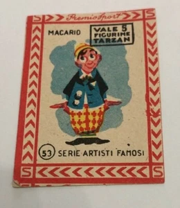 Vecchia figurina Premio Sport Macario 53 Serie Artisti Famosi anni 50 - Picture 1 of 1