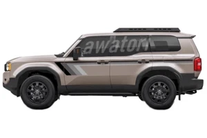 2 PCS Racing Stripe Car Sticker For Toyota Land Cruise LC250 Side Door Decals - Imagen 1 de 7