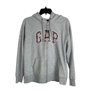 Gap Kids Youth Jacket Size XL Gray Zipper Long Sleeve Hood Soft Norm Core - Picture 1 of 6