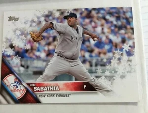 CC Sabathia 2016 Topps Holiday Mega Walmart MLB Card #HMW5 New York Yankees - Picture 1 of 6