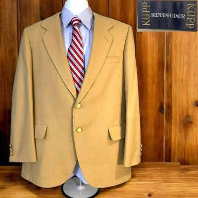 Kupp Kuppenheimer Mens 40R Brown Sport Jacket Blazer Wool - Image 1 of 4