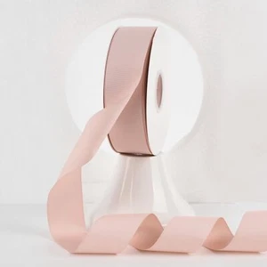 Rose Gold Grosgrain Ribbon 1-1/2 Inch Grosgrain Hair Ribbon 50 Yards Per Roll... - Picture 1 of 9