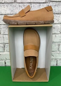 KALSO EARTH SHOE Dabb Negative Heel Earth Shoe Cognac Men's Size 11.5 - Picture 1 of 13