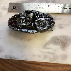mens motorcycle belt buckle vintage - Picture 1 of 4