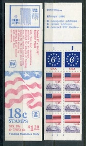 UNITED STATES 1981, FLAG and ANTHEM, 2x6c,6x18c, Sc 1893a COMPLETE BOOKLET, MNH - Picture 1 of 1