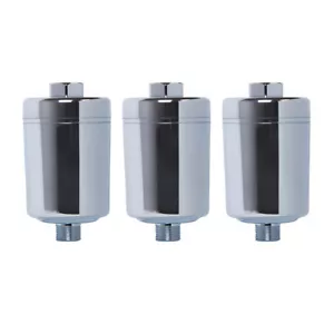 3 x Aqmos Duschfilter Chrom Dusche Wasserfilter Kalk Badfilter Haut Haarpflege - Bild 1 von 1