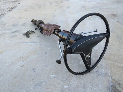 1967 67 Cadillac Eldorado Tilt Telescoping Black Steering Column OEM GM - Image 1 of 4