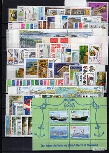 SPM / French territories / 1995 - 2001 MINT MNH SELECTION - Face Value 89€ - Picture 1 of 3