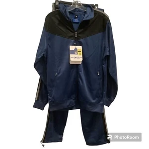 Royal Threads Canada blau Reißverschluss Jacke und Hose Set Herren Medium Neu mit Etikett - Bild 1 von 18