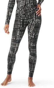 SMARTWOOL Classic Thermal Merino Base Layer Bottoms Black Digi Plaid Size XS - Picture 1 of 1