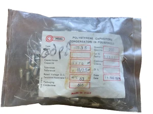 Polystyrene Capacitors Type 611.3S 5970pf NOS bag of 200 - Picture 1 of 2