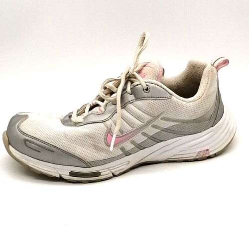 Sneakers da donna Nike Air bianche rosa stringate scarpe da passeggio punta rotonda top 8