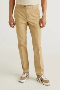 Pantalones de hombre United Colors of Benetton 100 % algodón marca arena talla 42 (30 W x 31 L) - Imagen 1 de 5