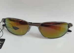 Nuevas con etiquetas Gafas de sol TrueVintage Sports Sniper estilo francotirador envolvente de metal con bisagras de resorte - Imagen 1 de 8
