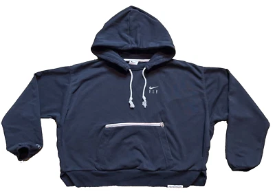 Nike Dri-FIT Swoosh Fly Standard Issue Crop Pullover Basketball Hoodie Black M - Image 1 of 4