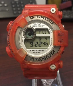 Vintage Casio G-Shock FROGMAN DW-8200 Module 1294 2nd Gen! Rescue Red! - Picture 1 of 6