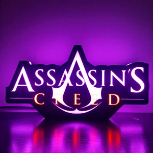 Assassin's Creed RGB Gaming Lampe - LED Light Box für Streamer Setup, RGB, Gamer - Bild 1 von 16