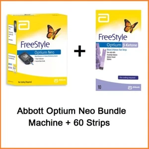 Abbott Optium Neo Glucose Machine + Ketone Strip Starter Pack (Bundle and SAVE!) - Picture 1 of 3