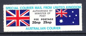 CENICIENTAS: 1971 CORREO DE MENSAJERÍA ESPECIAL 20mp 25mp GRAN Bretaña a australia,,,,,, - Imagen 1 de 1