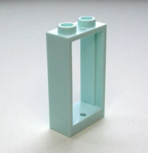 Lego - Eight 1x2x3 Unglazed Windows - Aqua - ID 60593 - NEW - Picture 1 of 1