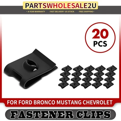 Tuerca en U de fosfato #8 tamaño de tornillo para Ford Chevrolet Dodge Plymouth Chrysler 20 piezas Foto 1 de 4