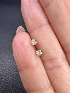 Solitär Ohrstecker 9 kt Gelbgold 0,20 kt Diamant Weihnachten (192/60) - Bild 1 von 8