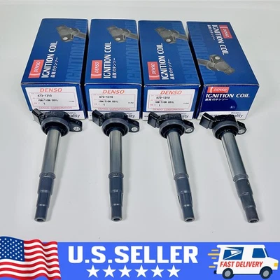 4X Ignition Coil DENSO  For Denso 90919-02258 673-1310 Toyota Corolla Prius 1.8L - Image 1 of 4