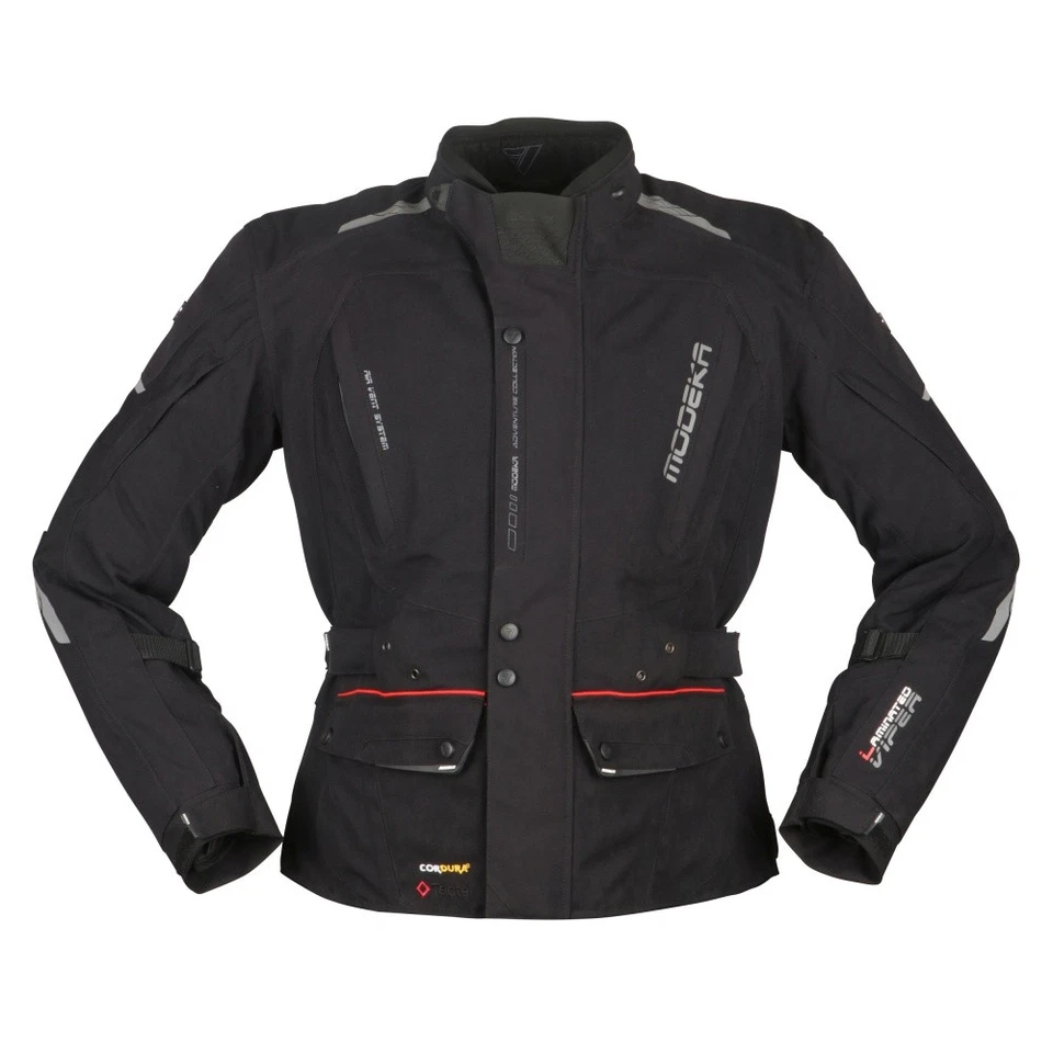 Motorrad Tex-jacke Modeka Viper LT Farbe schwarz Gr XXL