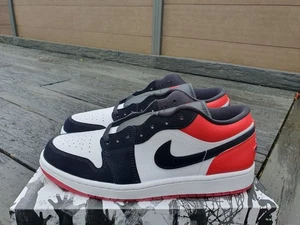 Nike Air Jordan 1 Low SE Black Toe UK 10 EUR 45 US 11 IB8971 106 - Picture 1 of 14