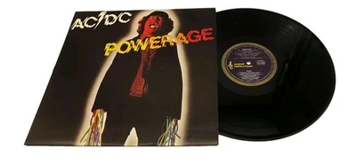 AC/DC Powerage Aussie MAXICUT 1978 1st Press Blue Label Vinyl LP Record NM - Image 1 of 4