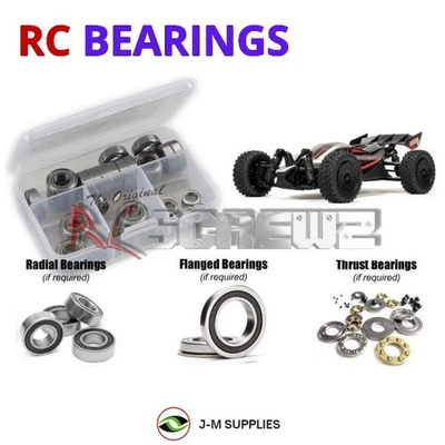 RCScrewZ Rubber Shielded Bearings ara063r for Arrma Typhon 223s (#ARA2306) | KIT - Image 1 of 4