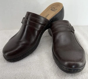 Clarks Collection Soft Comfort Women's Brown Mule Clogs Size 8 Slip On Shoes - Picture 1 of 8
