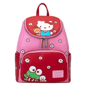 Sanrio Hello Kitty & Friends Mini-Rucksack mit Farbblock und Blumenmuster von LoungeFly - Bild 1 von 7