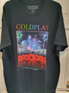 Official Coldplay Music of The Spheres World Tour 2022 T-shirt Size XL warsaw - Picture 1 of 8