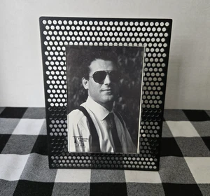 Metal Industrial Style Frame Holds 4"x 6" Photo Overall Measures 6.5" x 8.5" - Picture 1 of 8