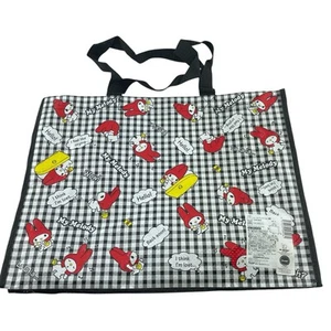 Bolso de Mano Sanrio Hello Kitty My Melody Guinga Blanco y Negro - Imagen 1 de 8