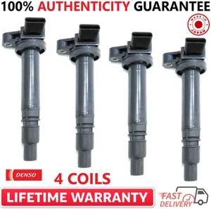 x4 OEM DENSO 90919-02238 Ignition Coils For 2000-2006 Toyota & Pontiac 1.8L I4 - Picture 1 of 4