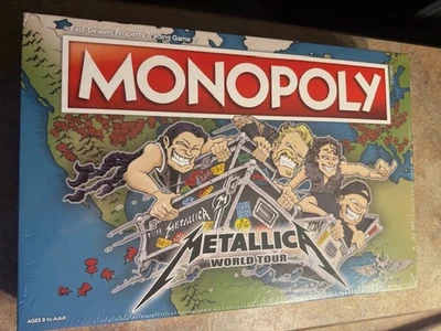 Sellado de fábrica - Juego de mesa Metallica World Tour Monopoly (2020) Foto 1 de 4