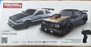 Racing Rally 1:16 R/c Spray System Black-Multi COLOR AGES 6+ HB TOYS BRAND NEW! - Picture 1 of 4