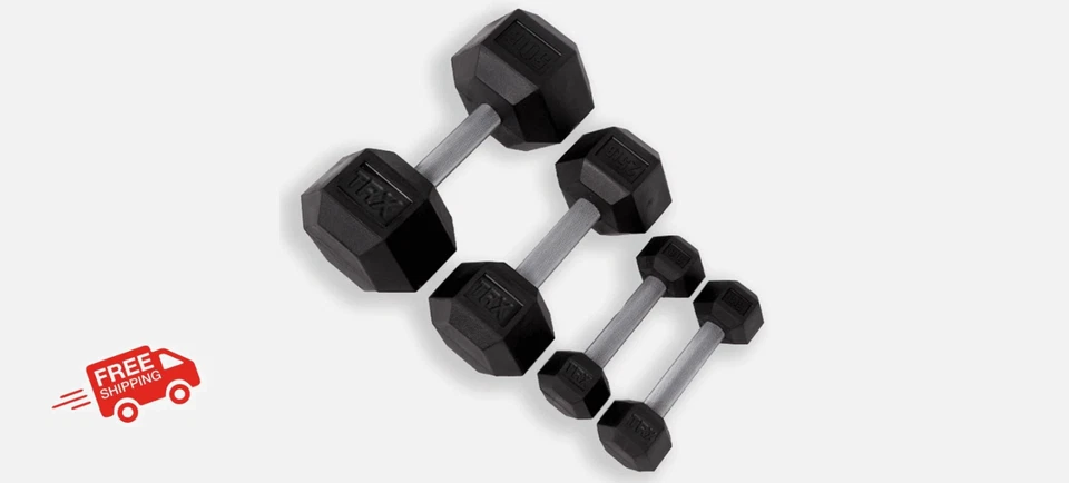 NEW! TRX 40 Pound TRX Hex Rubber Dumbbells - Sold by Each - Image 1 of 1