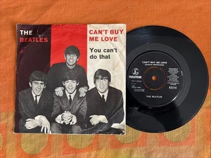 The Beatles Can’t Buy Me Love Original Denmark 7”  Picture Sleeve Pic - Foto 1 di 2