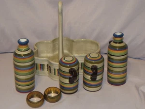 Mesas Cerámica Sal y Pimienta, Aceite y Vinagre Decoración del Hogar - Imagen 1 de 7