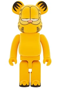 New BE RBRICK GARFIELD Flocky Ver. 1000 MEDICOM TOY Bearbrick Kaws Basquiat Bank - Picture 1 of 3