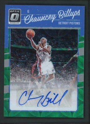 2023-24 CHAUNCEY BILLUPS AUTO PANINI DONRUSS OPTIC CHOICE GREEN AUTOGRAPHS - Image 1 of 2