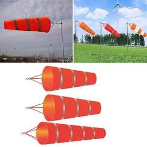 Bandiera Windsock per esterno misura poliestere rosso strappo impermeabile - Picture 1 of 26