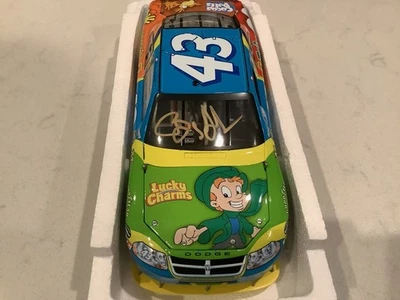 BOBBY LABONTE & PETTY AUTOGRAPHED 2008 DODGE GENERAL MILLS COT DIECAST & CARDS - Image 1 of 4